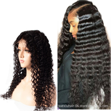 Peruvian Deep Wave Virgin European Hair Wigs for Women Lace Front Wig under 100 Human Hair Lace Front Braided Wig